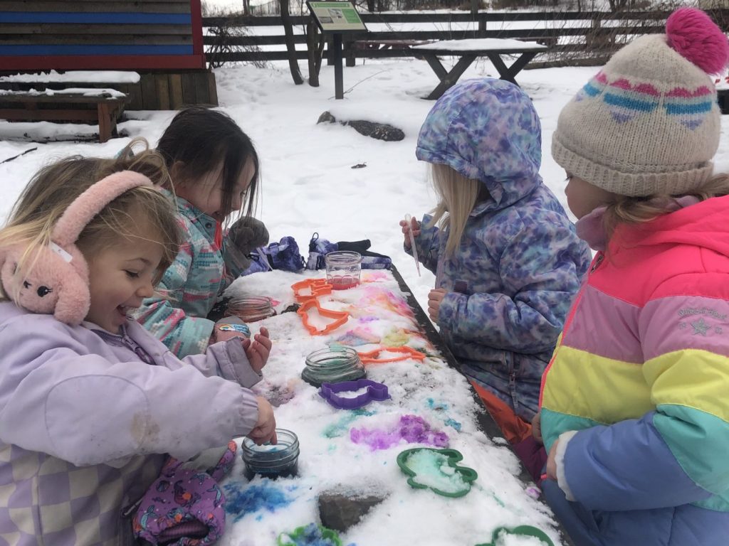 snow painting snow painting